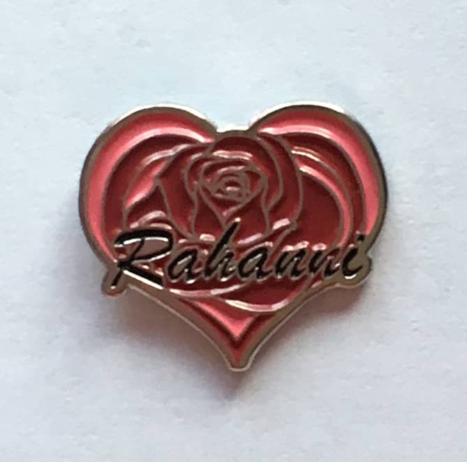 Rahanni Pin Rose Heart Badge Neshla Avey