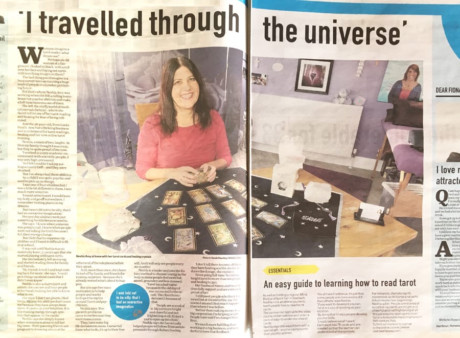 Neshla Avey, Psychic in the Portsmouth News - I travelled through the Universe